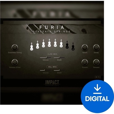 Impact Soundworks Furia Staccato Strings (Дигитален продукт)