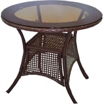 Bogdan Furniture Am Ратанова маса 46-1 ф75/75h кафява
