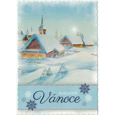 Pohlednice Vánoční malovaná 6