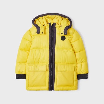 Image 1 of MAYORAL Зимна шуба с контрастни детайли за момче в жълто Майорал