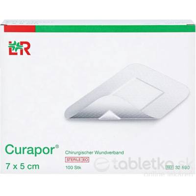Curapor chirurgické krytie samolepiace steril. 7 x 5 cm 100 ks