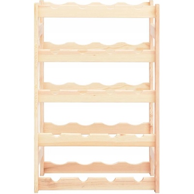 vidaXL Stojan na víno drevený 43x25x70 cm