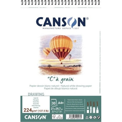 Canson C à grain Dessin A4 224g 30 archů kroužková vazba