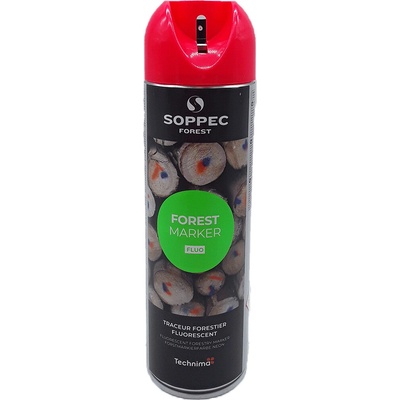 SOPPEC Značkovací sprej Forest Marker 500 ml červená