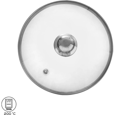 Orion pokrievka sklenená nerez úchyt 24cm