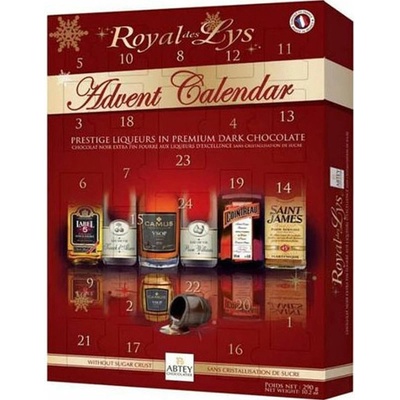 Abtey Alkoholový adventní kalendář Abtey Royal de Lys 290g