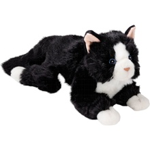 Carl Dick kočka ležící černobílá cca celková délka 3558 40 cm 30 cm