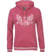 mikina s kapucí Miss Fiori Poly Over The Head hoody Ladies Pink