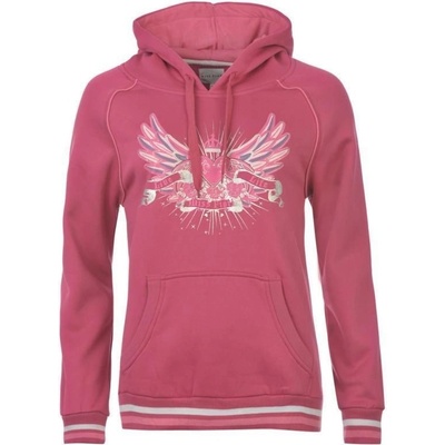 mikina s kapucí Miss Fiori Poly Over The Head hoody Ladies Pink