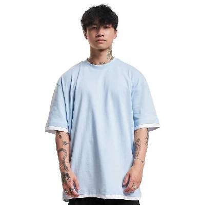 Тениска Def Visible Layer short sleeve T-shirt - Blue (Light Blue / White)