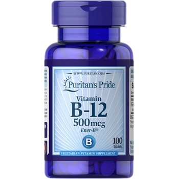 Image 1 of Puritan's Pride Vitamin B-12 500 mcg [100 Таблетки]