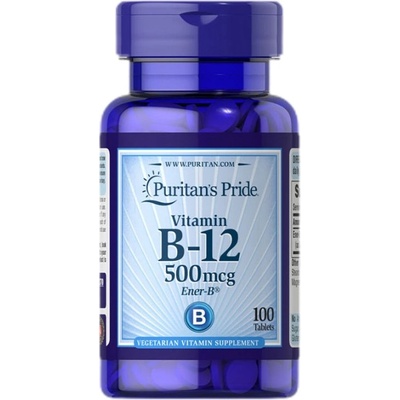Puritan's Pride Vitamin B-12 500 mcg [100 Таблетки]