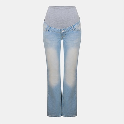 Mamalicious Дънки Mamalicious Women's Mama Bootcut Jeans - Lght Blue Denim