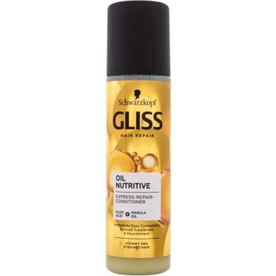 Schwarzkopf Gliss Oil Nutritive Express-Repair-Conditioner 200 ml подхранващ и регенериращ балсам без отмиване за жени