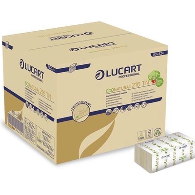 LUCART Ubrousek Econatural 216TN hnědá havana 1/4 přeložený 832324 437106 24x16cm