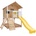 Ginger Home Дървена голяма детска къща Ginger Home - Пясъчник и Пързалка (C225)