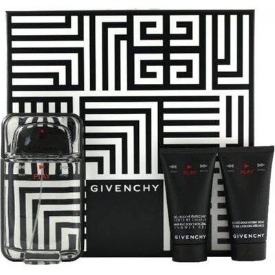 Givenchy Play for Men SET: EDT 100 ml + balzam po holení 50 ml + sprchový gél 50 ml pre mužov