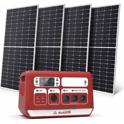 BATERIA solární sestava 455 Wp 2048 Wh 2200 W BAT-HESS-2MG-FVE počet solárních panelů 4 – Sleviste.cz