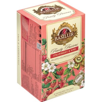 Basilur Without Hibiscus Strawberry & Kiwi 20 x 1,8 g
