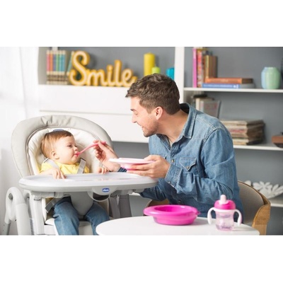 chicco Dárková sada Meal pink 6M+