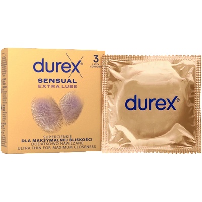 Durex Sensual Extra Lube 3 pcs