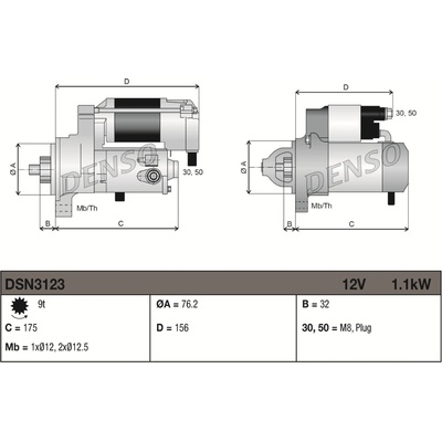 Startér DENSO DSN3123