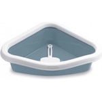 Stefanplast Sprint corner - Открита ъглова котешка тоалетна с борд и включена лопатка - 40х56х14h см, stefanplast Италия