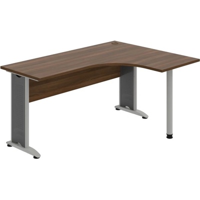 OFFICE PRO s.r.o. HOBIS kancelársky stôl pracovný tvarový, ergo ľavý - CE 60 L, orech