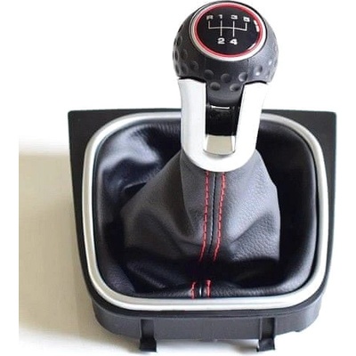 PROTEC Radiaca páka s manžetou VW GOLF V 2003 - 2008 5st červené prešitie