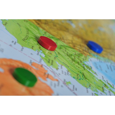 Gizi Map Čína - nástěnná administrativní mapa 96 x 68 Varianta: magnetická mapa, Provedení: stříbrný rám