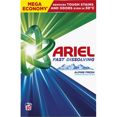 Ariel Mountain Spring box prací prášek na barevné prádlo 80 PD 4,4 kg