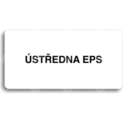 ACCEPT Piktogram ÚSTŘEDNA EPS - bílá tabulka - černý tisk bez rámečku