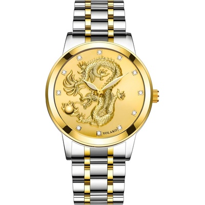 Dragon Часовник Dragon - Сребрист / Златен KP33716