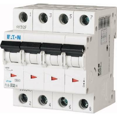 Eaton 4P B 32A 6kA AC PL6-B32/4 166500