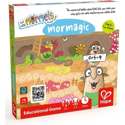 Hape Образователна настолна игра Hape - Mormagic (H1658)