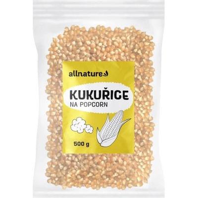 Allnature Kukurica na popcorn 500 g