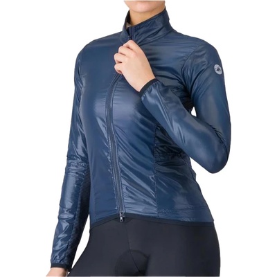 Castelli Дамска фланелка с къс ръкав за колоездене Castelli Women's Aria Shell 2 Jacket Cycling jersey - Belgian Blue (156-2741-0112)