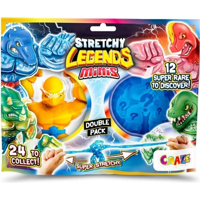 CRAZE Мини разтегливи създания Craze - Legends Minis Double, 2 броя, асортимент (C51467)