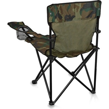 Aga Turistická židle s opěradlemCamouflage 2 odstíny zelené