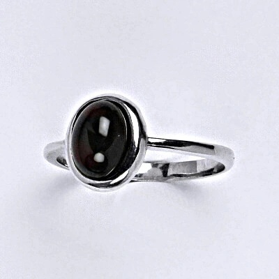 Čištín Zlatý prsten přírodní Granát bílé i žluté zlato T 1355