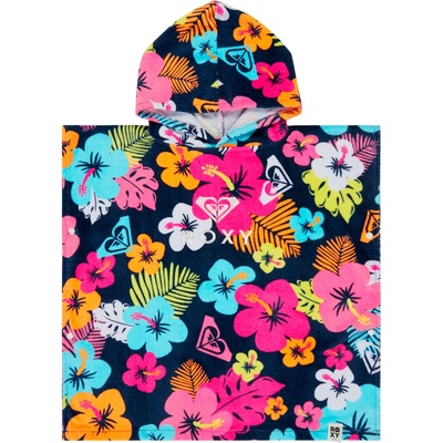 Roxy Детско пончо за сърф Roxy Kid's TW Stay Magical Printed Surf poncho - Mood Indigo Morning Flowers Tw - размер One Size (750-2852-0111)