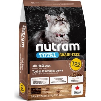 Nutram T22 Total Grain Free Turkey Chicken & Duck Cat 5,4 kg