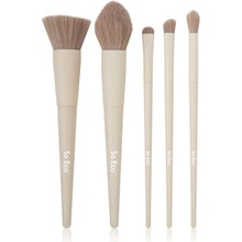 So Eco Sculpting Set kontúrovací štetec 1 ks + štetec na rozjasňovač 1 ks + štetec na očné tiene 3 ks
