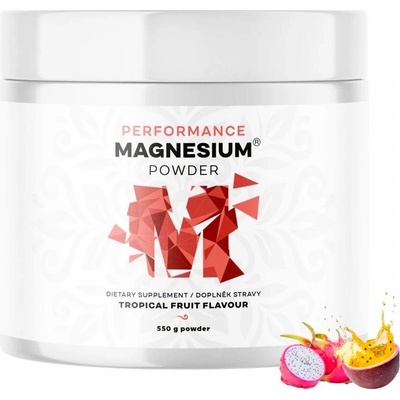 BrainMax Performance Magnesium Powder tropické ovoce 550 g