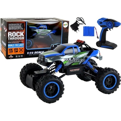 Leantoys Terénní auto modré R/C 1:14 2.4G