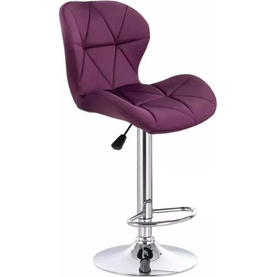 LuxuryForm Design Livio Velur na striebornom tanieri fuchsia