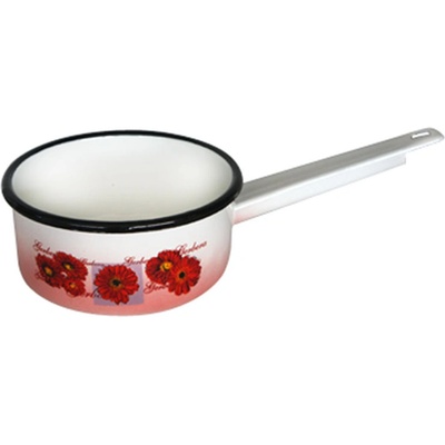 14 см емайлирана касерола с декор Гербери (415/14 (1-905/1856))
