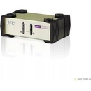 Aten CS-82U-AT 2-Port PS/2-USB KVM Switch, 2x Custom KVM Cable sets, Non-powered