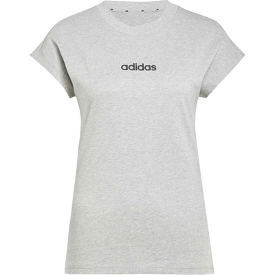 adidas Dámske tričko ESSENTIALS LINEAR SINGLE sivá čierna