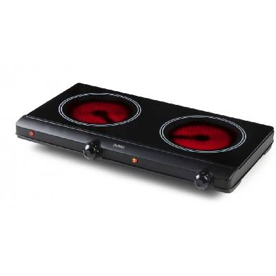 DOMO Dvojplatničkový sklokeramický varič, 2500W, DO339KP